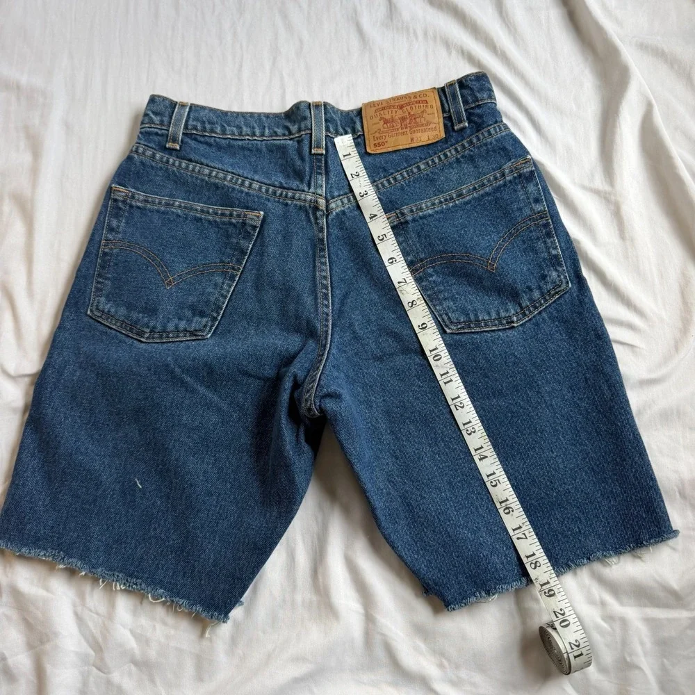 Levi's 550 Relaxed Fit Denim Shorts Mens Size 30 Blue Medium Wash Jorts